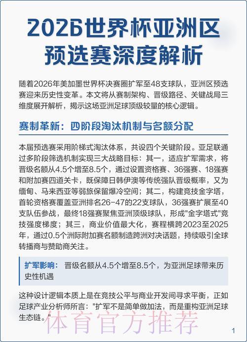 2026年世界杯赛事走势与前景深度解析 2026年世界杯赛事走势与前景深度解析